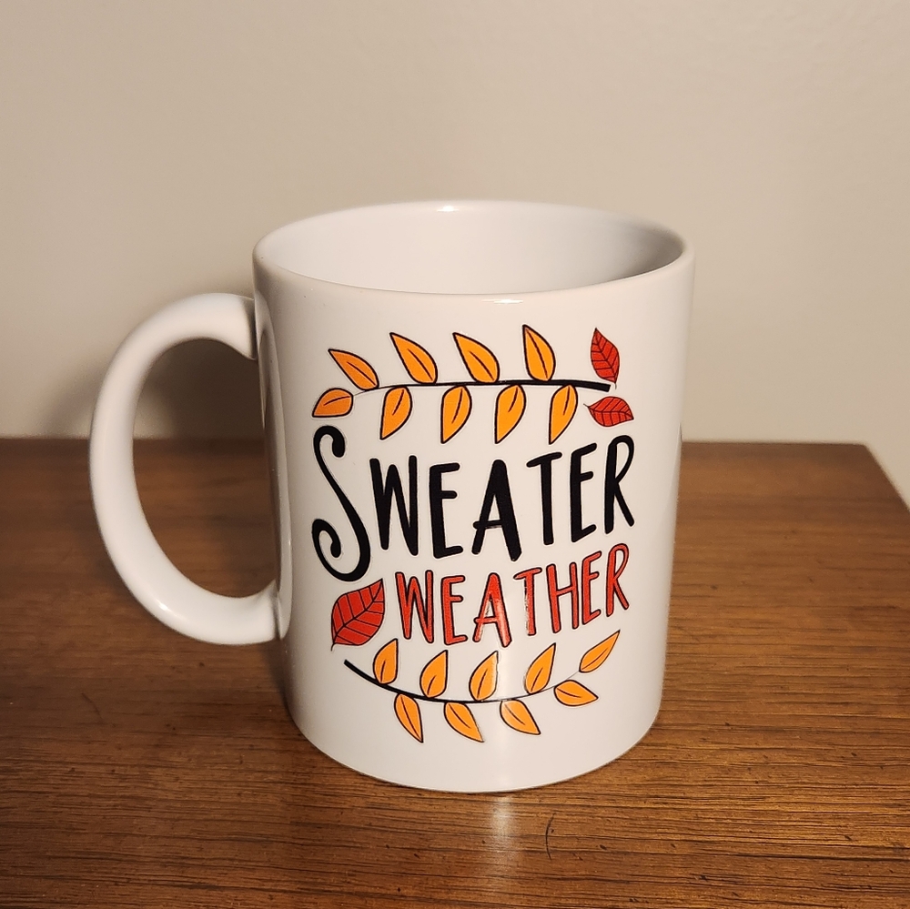 Cute Fall mug, Sweater Weather